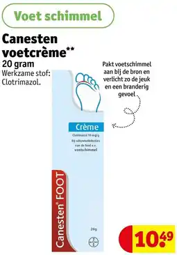 Kruidvat Canesten voetcrème aanbieding