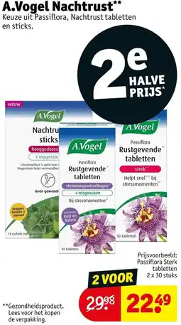 Kruidvat A.Vogel Nachtrust aanbieding