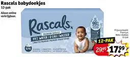 Kruidvat Rascals babydoekjes aanbieding