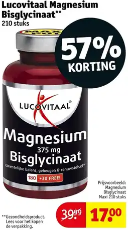Kruidvat Lucovitaal Magnesium Bisglycinaat aanbieding