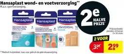 Kruidvat Hansaplast wond en voetverzorging aanbieding