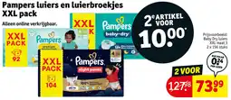 Kruidvat Pampers luiers en luierbroekjes XXL pack aanbieding