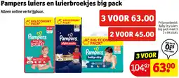 Kruidvat Pampers luiers en luierbroekjes big pack aanbieding