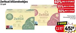 Kruidvat Zwitsal billendoekjes aanbieding