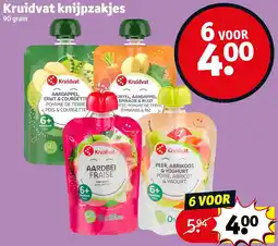 Kruidvat Kruidvat knijpzakjes aanbieding