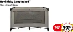 Kruidvat Novi Nicky Campingbed aanbieding