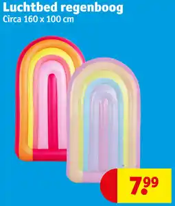 Kruidvat Luchtbed regenboog aanbieding