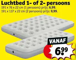Kruidvat Luchtbed 1 of 2- persoons aanbieding