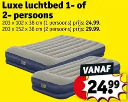 Kruidvat Luxe luchtbed 1 of 2- persoons aanbieding