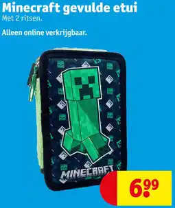 Kruidvat Minecraft gevulde etui aanbieding