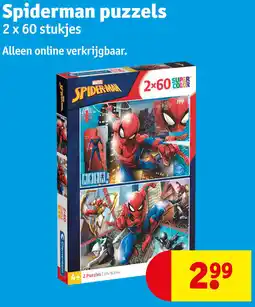 Kruidvat Spiderman puzzels aanbieding
