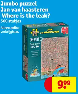 Kruidvat Jumbo puzzel Jan van haasteren Where is the leak? aanbieding
