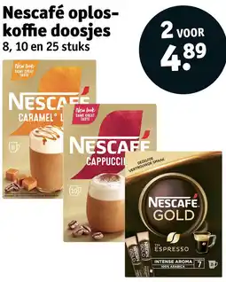 Kruidvat Nescafé oploskoffie doosjes aanbieding