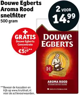 Kruidvat Douwe Egberts Aroma Rood snelfilter aanbieding