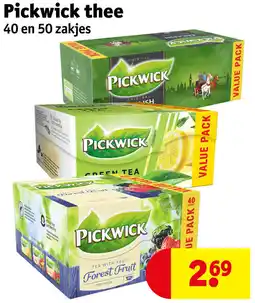Kruidvat Pickwick thee aanbieding