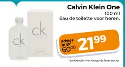 Trekpleister Calvin Klein One aanbieding