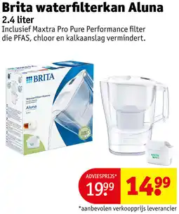 Kruidvat Brita waterfilterkan Aluna aanbieding