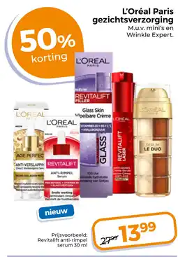 Trekpleister L'Oréal Paris gezichtsverzorging aanbieding