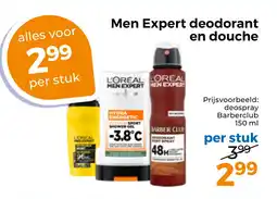 Trekpleister Men Expert deodorant en douche aanbieding