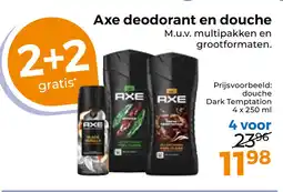 Trekpleister Axe deodorant en douche aanbieding