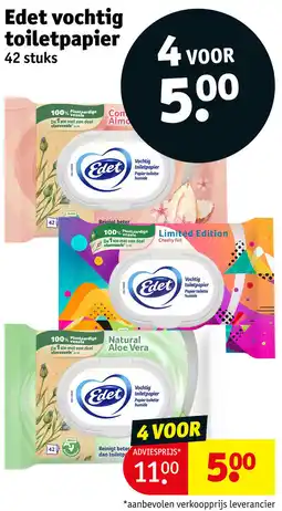 Kruidvat Edet vochtig toiletpapier aanbieding