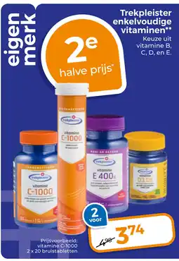 Trekpleister Trekpleister enkelvoudige vitaminen aanbieding