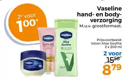 Trekpleister Vaseline hand- en body- verzorging aanbieding