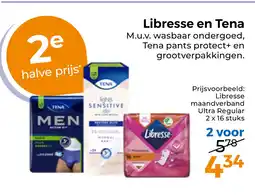Trekpleister Libresse en Tena aanbieding