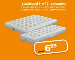 Trekpleister Luchtbed 1- of 2- persoons aanbieding