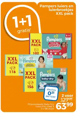 Trekpleister Pampers luiers en luierbroekjes aanbieding