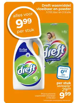 Trekpleister BlueSun Dreft wasmiddel vloeibaar en poeder aanbieding