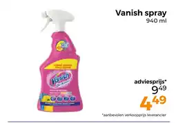 Trekpleister Vanish spray aanbieding