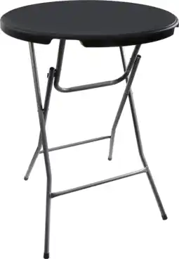 Dirk Statafel zwart blad 80cm h110c aanbieding