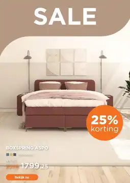 TotaalBED Boxspring Aspo aanbieding