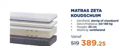 TotaalBED Matras Zeta koudschuim | 70 x 200 cm | Standaard aanbieding