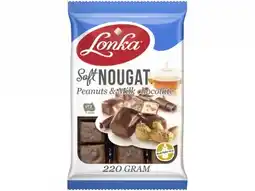Hoogvliet Lonka Softnougat pinda melk aanbieding
