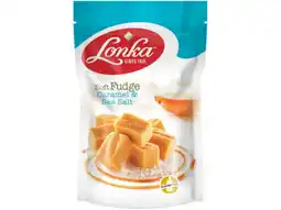 Hoogvliet Lonka Karamel zeezout fudge aanbieding