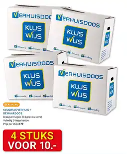 Kluswijs Kluswijs verhuis-/ bewaardoos aanbieding