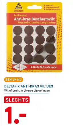 Kluswijs Deltafix anti-kras viltjes aanbieding