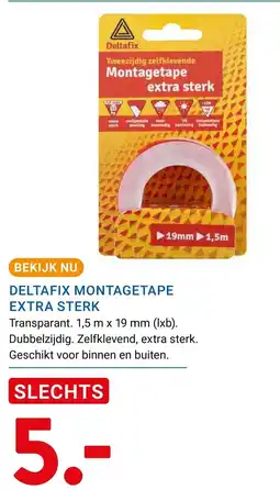 Kluswijs Deltafix montagetape extra sterk aanbieding