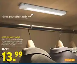 Kluswijs Spot on kast lamp aanbieding