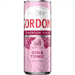 Dirk Gordon's Pink gin & tonic aanbieding