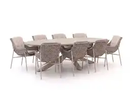 Kees Smit Manifesto Novara/ROUGH-Y Ellips 240cm dining tuinset 9-delig aanbieding