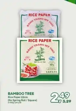 Amazing Oriëntal Bamboo tree Rice Paper 22cm aanbieding