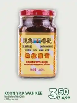 Amazing Oriëntal Koon yick wah kee Radish with Chill aanbieding