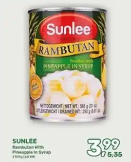 Amazing Oriëntal Sunlee Rambutan With Pineapple In Syrup aanbieding