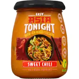 Dekamarkt Asia Tonight Wok en maaltijdsaus sweet chili met rode paprika aanbieding