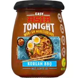 Dekamarkt Asia Tonight Wok en maaltijdsaus korean bbq met lente-ui aanbieding