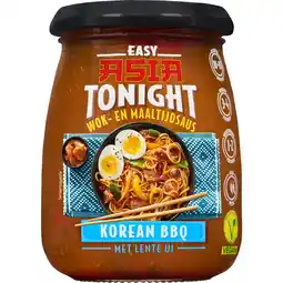 Dekamarkt Asia Tonight Wok en maaltijdsaus korean bbq met lente-ui aanbieding