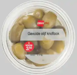 Dekamarkt DekaVers Gevulde olijf knoflook aanbieding